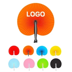 Round Decorative Paper Wedding Folding Hand Fans