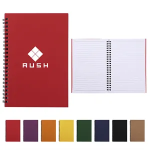 Custom Logo A5 Lined Kraft Spiral Notebook & Journal