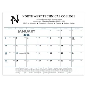 Triumph® Calendars Blue & Black Desk Pad
