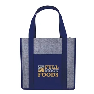Good Value™ Laminated Heathered Non-Woven Grocery Tote