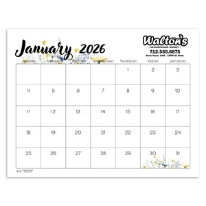 Triumph® Calendars Small Monthly Desk Pad - Floral