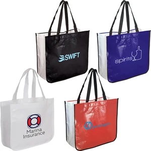 Extra Large Laminated Shopping Tote Bag