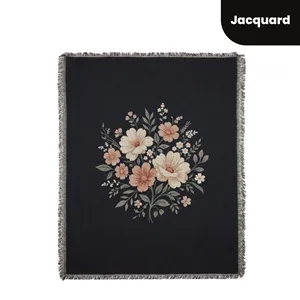 Custom Logo Customized Tapestry Woven Throw Blanket