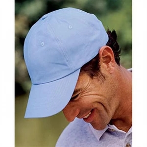 6-Panel Brushed Twill Unstructured Cap - Dark/All