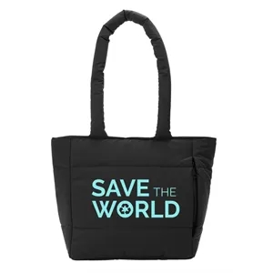 Eco Friendly Quilted Lunch Cooler Tote Bag.