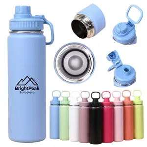 Custom Logo 25 Oz Insulated Stainless Steel Water Bottle Flip Top Lid