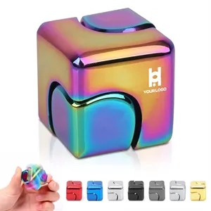 Custom Logo Metal fidget spinner toys cube cool gift for teen adults