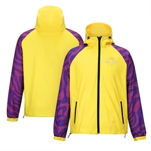 Custom Logo Custom Dye Sublimated Hooded Windbreaker