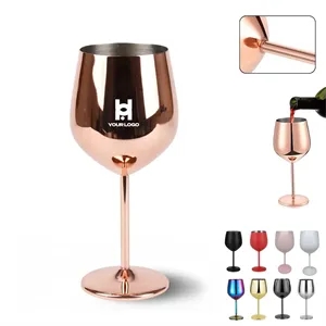 Durable 18oz stainless steel wine glasses for outdoor party