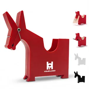 Funny desk sticky note holder compact with clip for office