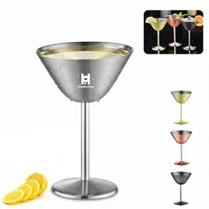 5.5oz stainless steel martini glass for outdoor parties bar