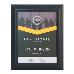 Executive Framed Certificate