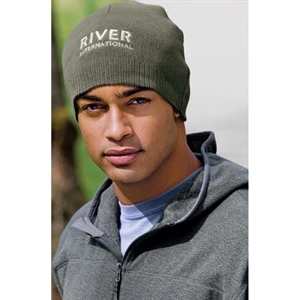Port Authority 100% Cotton Beanie - Dark/All