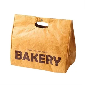 Custom Logo Dupont Paper Insulated Lunch Bag Eco-Friendly Tote