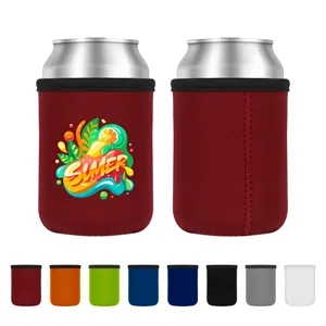 Custom Logo 3mm Neoprene Can Cooler with Multiple Imprint Options