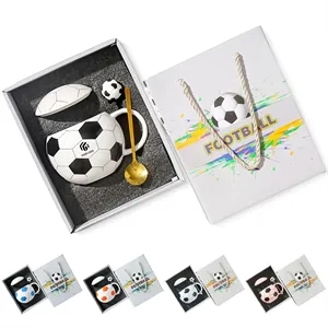 Funny coaches fans gifts 13.5 oz ceramic soccer mug set