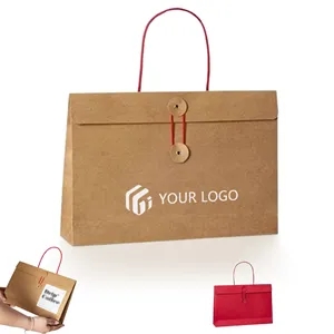 New shopping retail party gift kraft paper bag with handle
