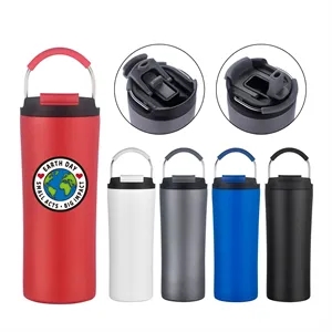 Custom Logo 21oz. Dual Lid Vacuum Insulated Tumbler with Handle