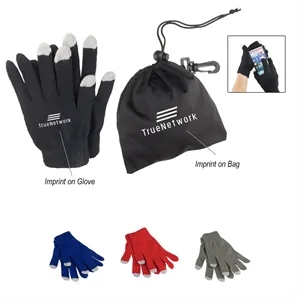 Touch Screen Gloves In Pouch