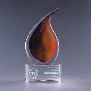 Flare Art Glass Crystal Award