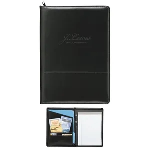 Good Value™ Script Zippered Padfolio