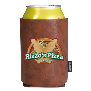 Custom Logo Koozie® Leather-Like Can Cooler