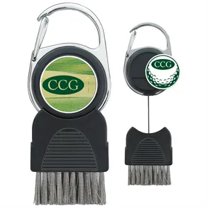 Custom Logo Good Value™ Golf Club Brush with Ball Marker