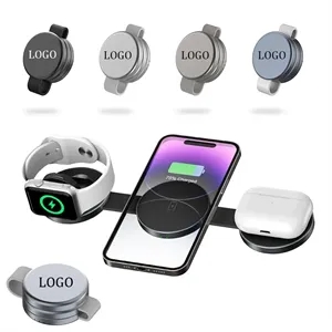 Custom Logo 3 in 1 Magnetic Wireless Charging Station