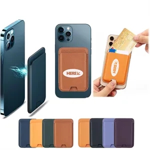 Leather Card Holder Magnetic Wallet for iPhone