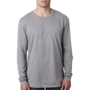 Next Level Men's Cotton Long-Sleeve Crew