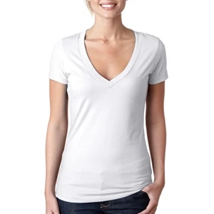 Next Level Women's CVC Deep V-Neck Tee