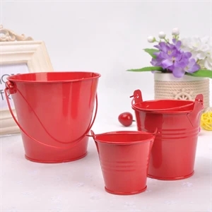 Metal Pail Buckets ( 4 7/10" high )