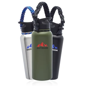 34 oz. Vulcan Stainless Steel Water Bottles with Strap