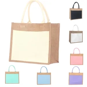 Personalized Linen Tote Gift Bag Reusable