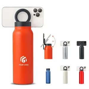 Custom Logo Fitness travel 27oz insulated water bottle with phone holder