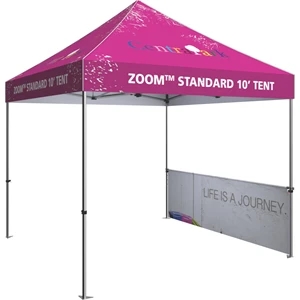 10' Zoom Outdoor Tent Custom Printed Halfwall