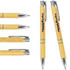 Retractable Pen With Double Ring Accent