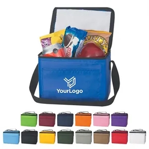 Custom Logo Custom 6 Can Budget Cooler Bag
