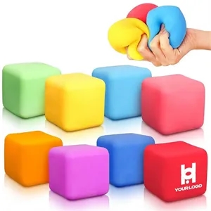 Custom Logo Sensory squeeze toy fidget 1.18" cube for stress relief