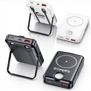 Custom Logo Wireless Magnetic 10000mAh Power Bank