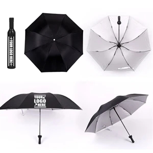 Wine Bottle Folding Umbrella