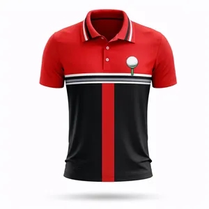 Custom Logo Sublimated Jacquard Short Sleeve Polo Shirt 160G