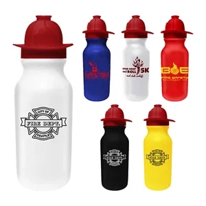 20 oz. Value Cycle Bottle w/Fireman Helmet Push'n Pull Cap