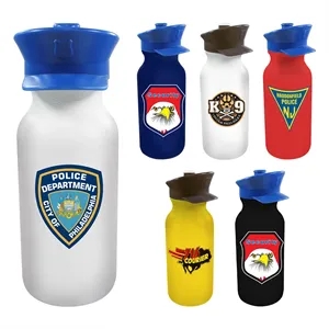 20 oz. Value Cycle Bottle with Police Hat Push 'n Pull Cap,