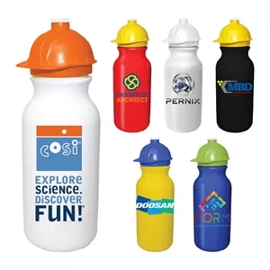 20 oz. Value Cycle Bottle with Safety Helmet Push 'n Pull Ca