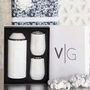 Vinglace® Wine Bottle Insulator & 2 Glass Gift Set