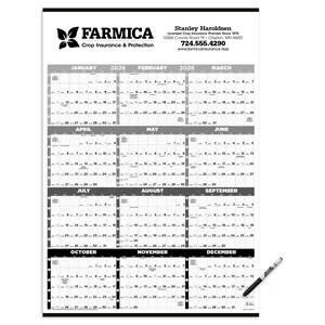 Triumph® Calendars Black & White Time Management Span-A-Y...