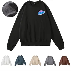 Custom Logo MOQ 10 420gsm Heavy-duty Crewneck Sweatshirt
