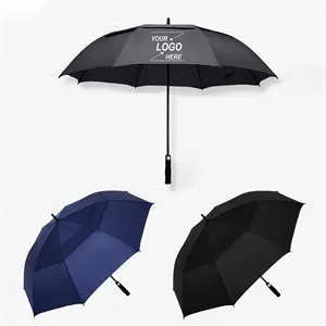 Custom Logo 68 Inch Extra Large Vented Golf Umbrella
