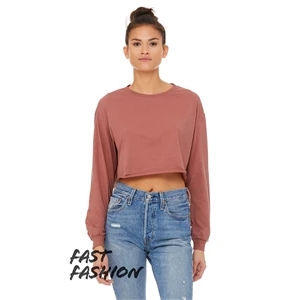 BELLA + CANVAS FWD Fashion Women's Crop Long Sleeve Tee